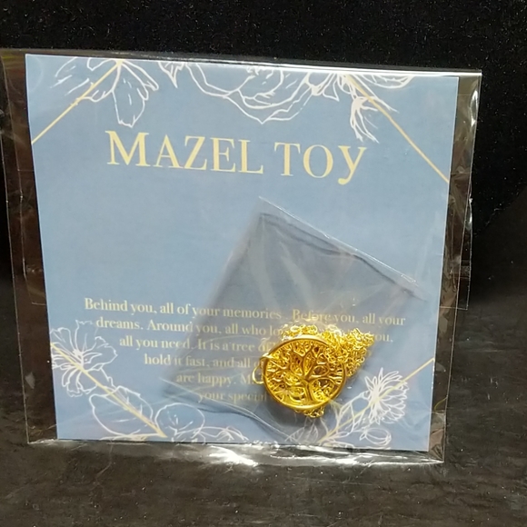 Mazel Toy Tree of Life Charm on Chain Judaica - Picture 8 of 8